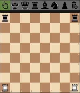 وضعیت رخها در صفحه شطرنج