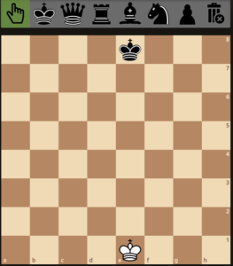 موقعیت دو شاه در صفحه شطرنج