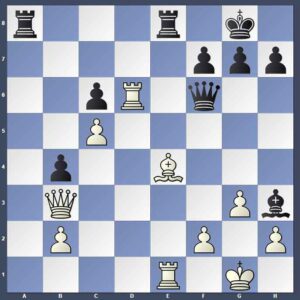 آموزش ترکیب با سوارهای سنگین در شطرنج با پوزیسیونی از کورچنوی - لوِنفیش
