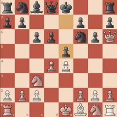 دفاع پیرک در شطرنج - سفید با گسترش وزیر در d2 آماده حمله میشود